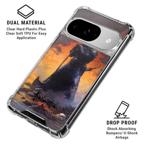 Death Dealer by Frazetta Google Pixel 10 Clear Case
